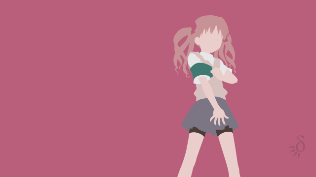 Girl pink background minimalist stand free wallpaper - medium preview image