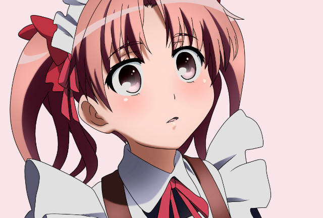 Girl pink hair bow tie free wallpaper - medium preview image