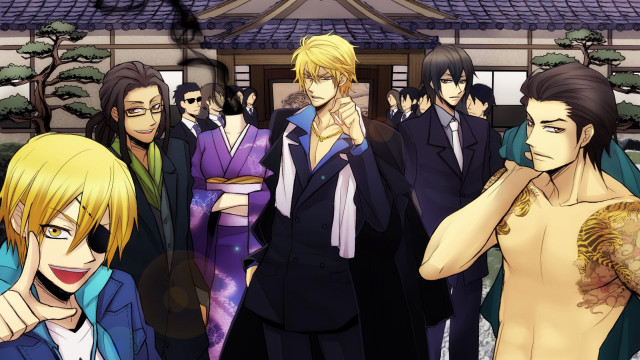 Group people building woman kimono free wallpaper - medium preview image