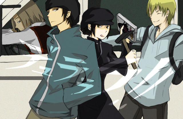 Group people holding guns posing free wallpaper - medium preview image