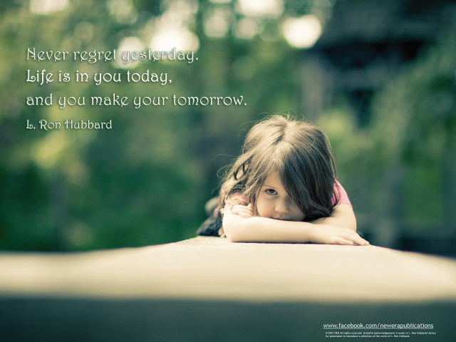 Little girl ledge quote blurry free wallpaper - medium preview image