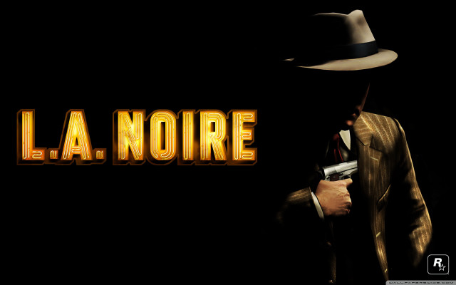 Man suit hat gun la free wallpaper - medium preview image
