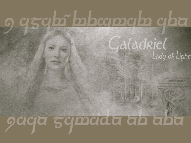 Galadiel lady of light drawing free wallpaper - medium preview image