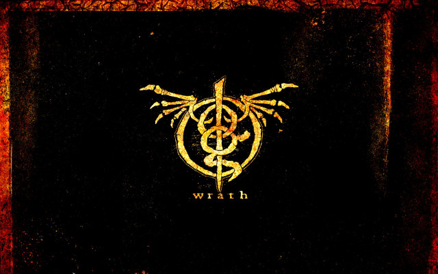 Golden dragon black background witch free wallpaper - medium preview image