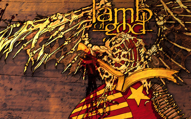 Large clock eagle banner side free wallpaper - medium preview image