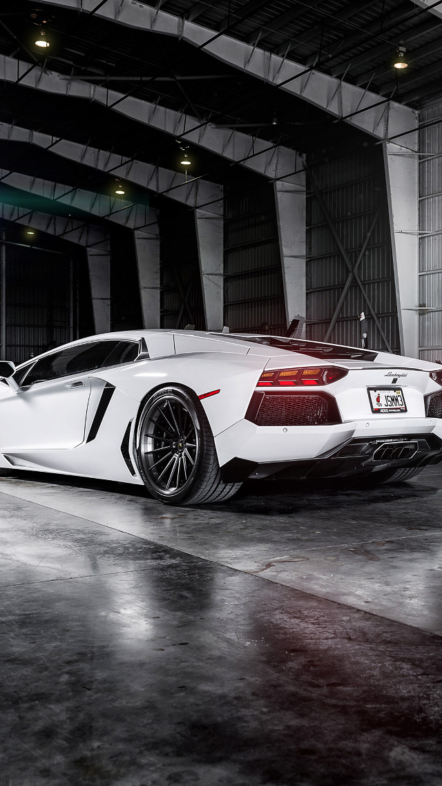 White sports car garage black #3 free wallpaper - medium preview image