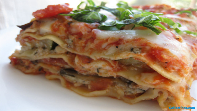 Lasagna greens fork food photography free wallpaper - medium preview image