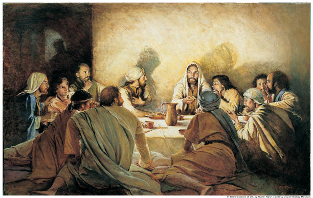 Jesus talking table woman white free wallpaper - medium preview image