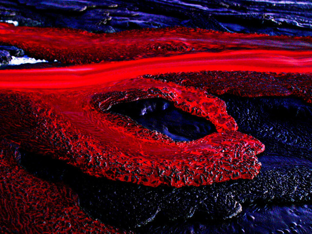Red black painting swirl background free wallpaper - medium preview image