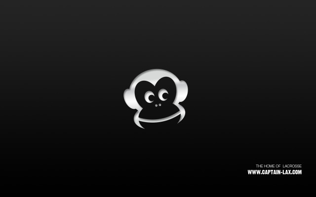 Sad monkey black background white free wallpaper - medium preview image