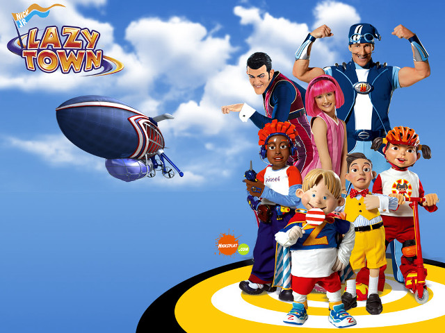 Cartoon characters yellow white circle free wallpaper - medium preview image