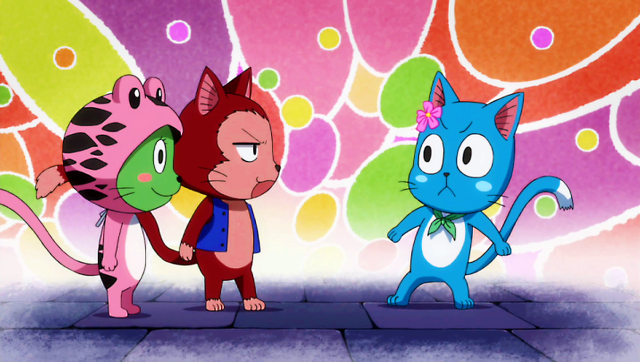 Cartoon cat on back sidewalk free wallpaper - medium preview image