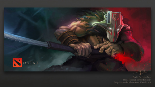 Man sword red light arm free wallpaper - medium preview image