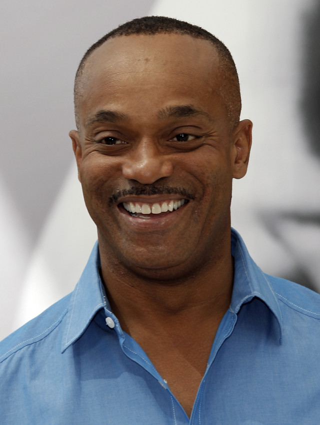 Man mustache smiling blue shirt free wallpaper - medium preview image