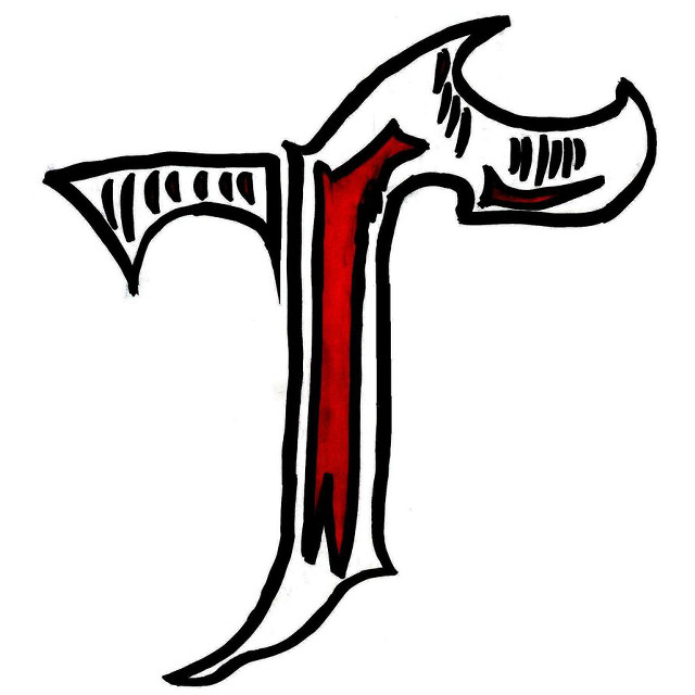 T red stripe black white free wallpaper - medium preview image