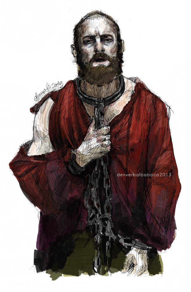 Man beard red robe chain free wallpaper - medium preview image