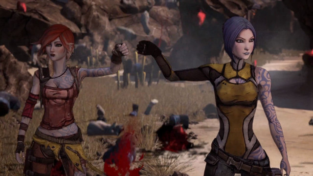 Women desert blood man yellow free wallpaper - medium preview image