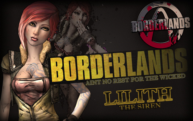 Woman red hair tattoos knife free wallpaper - medium preview image
