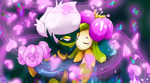 Cartoon characters hugging hearts butterflies free wallpaper - medium preview image