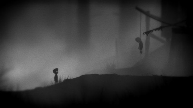Foggy forest person bird wire free wallpaper - medium preview image