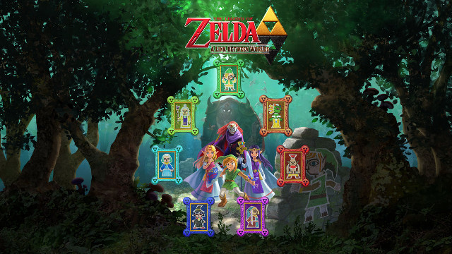 Video game characters trees background free wallpaper - medium preview image