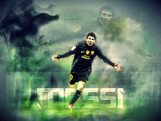 Soccer player kicking ball smoke free wallpaper - medium preview image