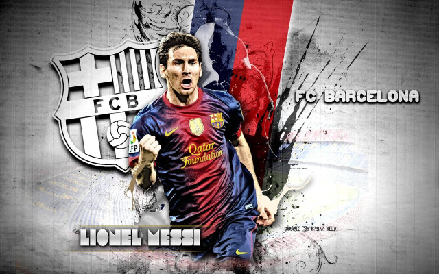 Soccer player ball barcelona fc free wallpaper - medium preview image