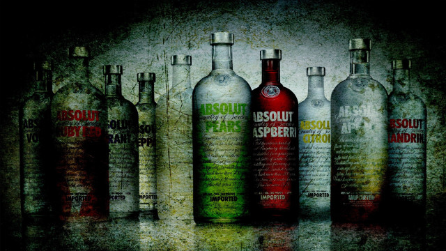 Liquor bottles table black background free wallpaper - medium preview image