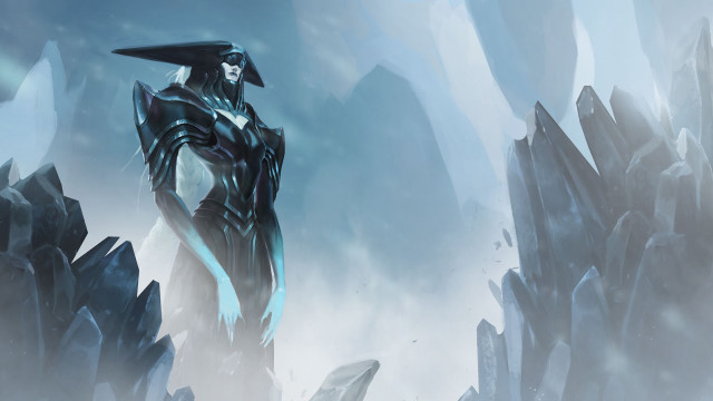 Man black suit mountain sword free wallpaper - medium preview image