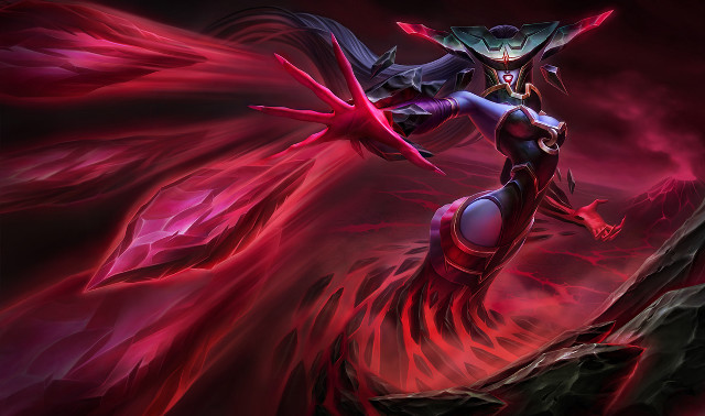 Red cape sword cloak cloud free wallpaper - medium preview image