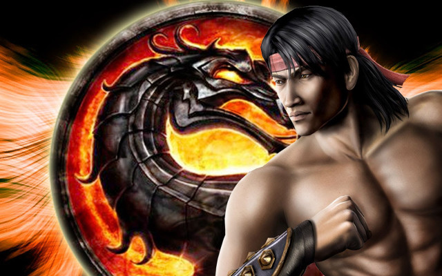 Man sword dragon chest fire free wallpaper - medium preview image