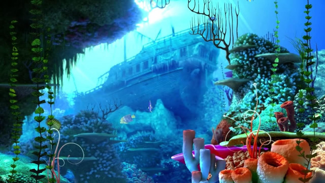 Boat ocean corals marine life #2 free wallpaper - medium preview image