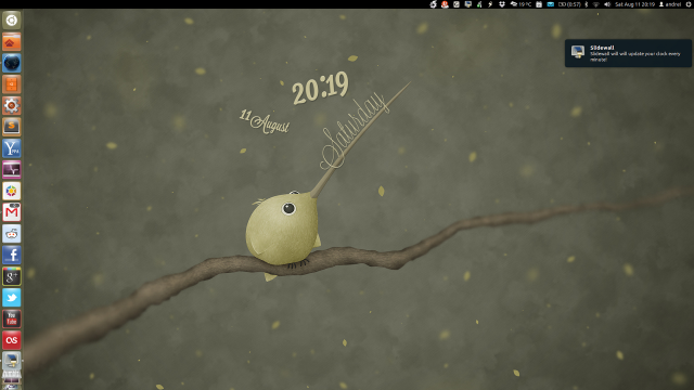 Computer screen bird branch date free wallpaper - medium preview image