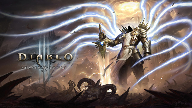 Man armor sword demonic background free wallpaper - medium preview image