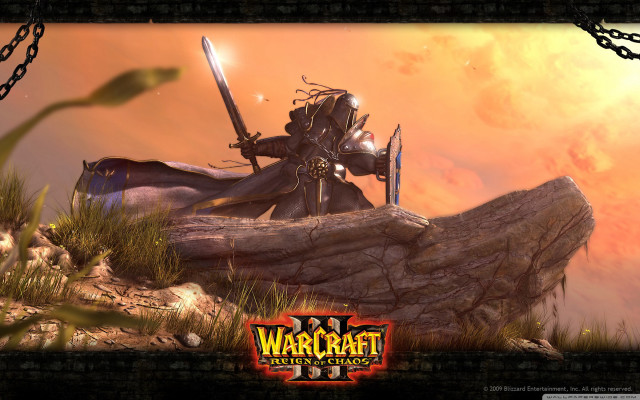Man sword log field sunset free wallpaper - medium preview image