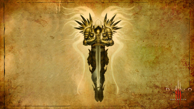 Demon wings sword halo cross free wallpaper - medium preview image