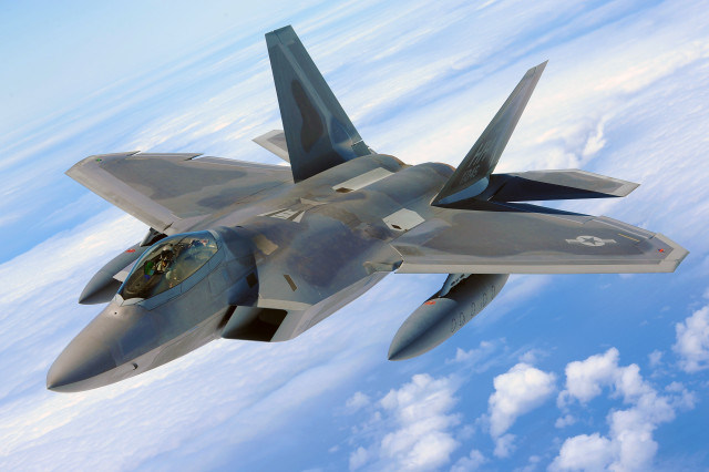 Fighter jet flying clouds blue #6 free wallpaper - medium preview image