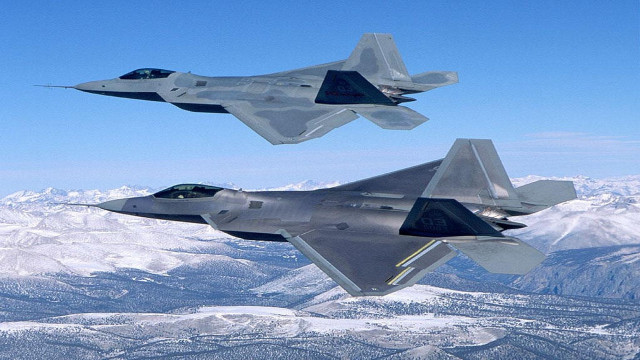 Fighter jets mountain range sky #3 free wallpaper - medium preview image
