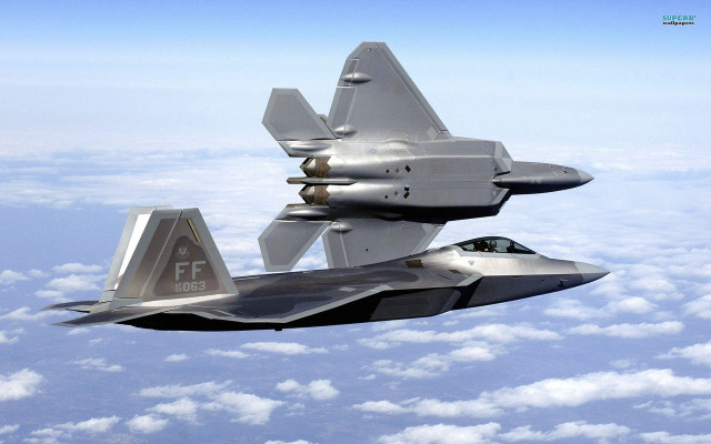 Fighter jet flying sky clouds #10 free wallpaper - medium preview image