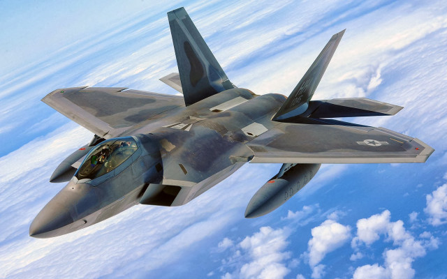 Fighter jet flying sky clouds #5 free wallpaper - medium preview image