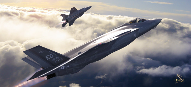 Fighter jets flying clouds sky #2 free wallpaper - medium preview image