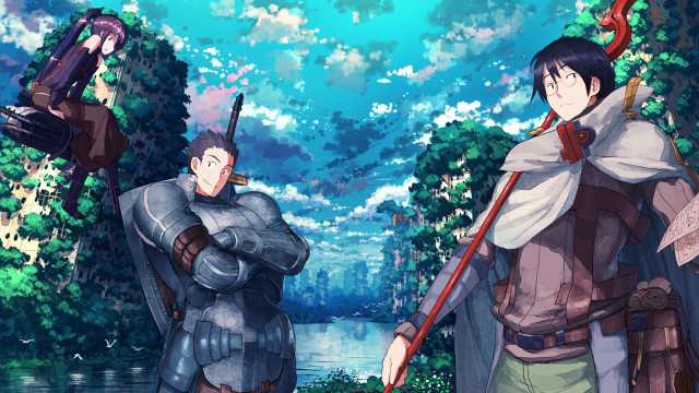 Forest characters armor water sky free wallpaper - medium preview image