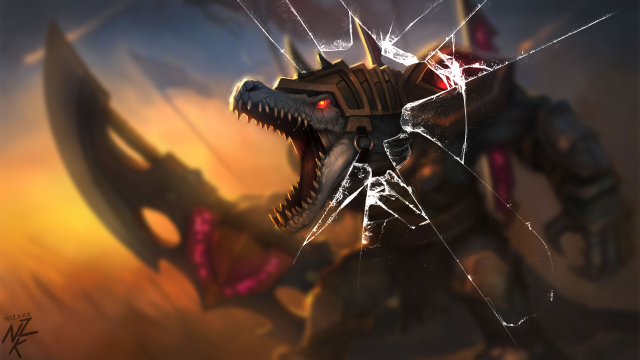 Dragon broken glass window sword free wallpaper - medium preview image