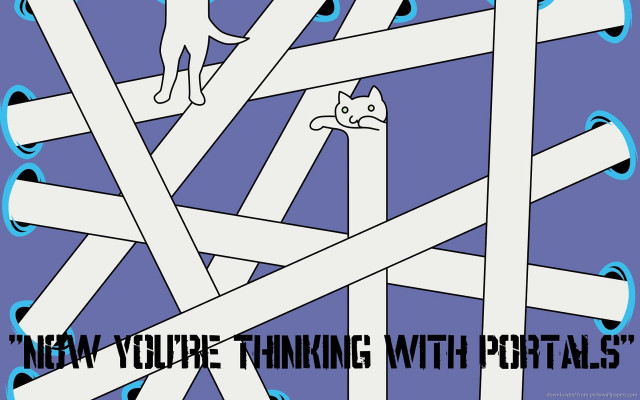 Cat standing sticks words below free wallpaper - medium preview image