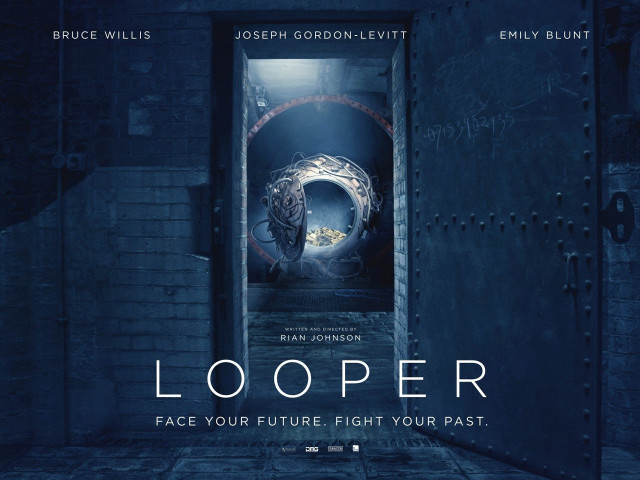 Looper movie poster man tunnel free wallpaper - medium preview image