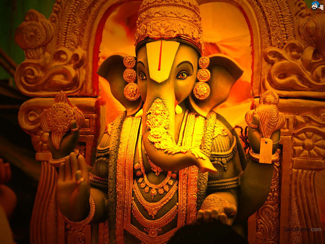 Elephant statue large trunk face free wallpaper - medium preview image