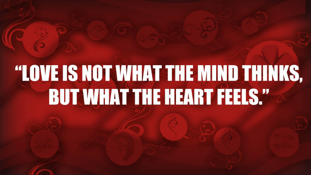 Quote love red background hearts free wallpaper - medium preview image