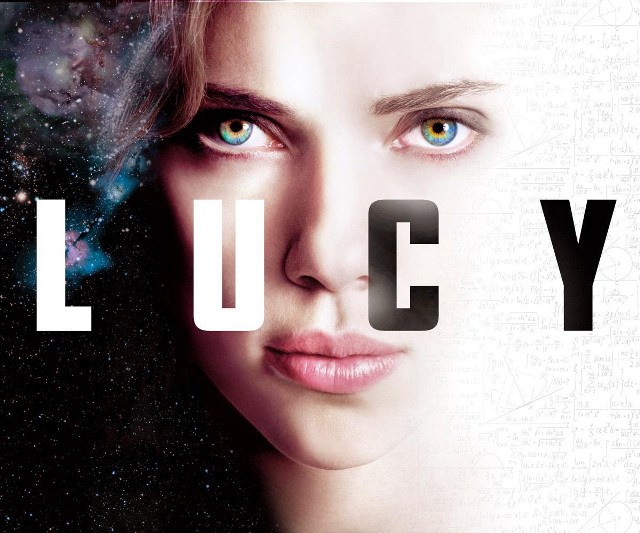 Woman blue eyes space background free wallpaper - medium preview image