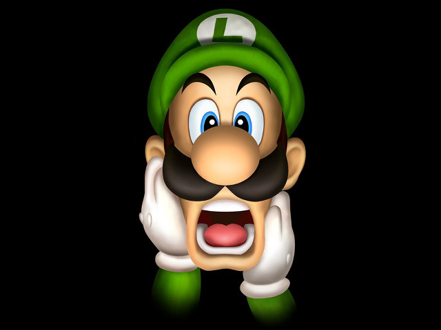 Cartoon character mustache green hat free wallpaper - medium preview image