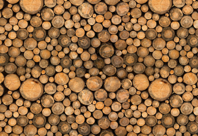 Logs stacked brown background firewood free wallpaper - medium preview image
